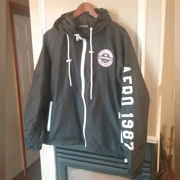 Aeropostale Full Zip Windbreaker Jacket Men's Size Large NWT - Picture 7 of 10